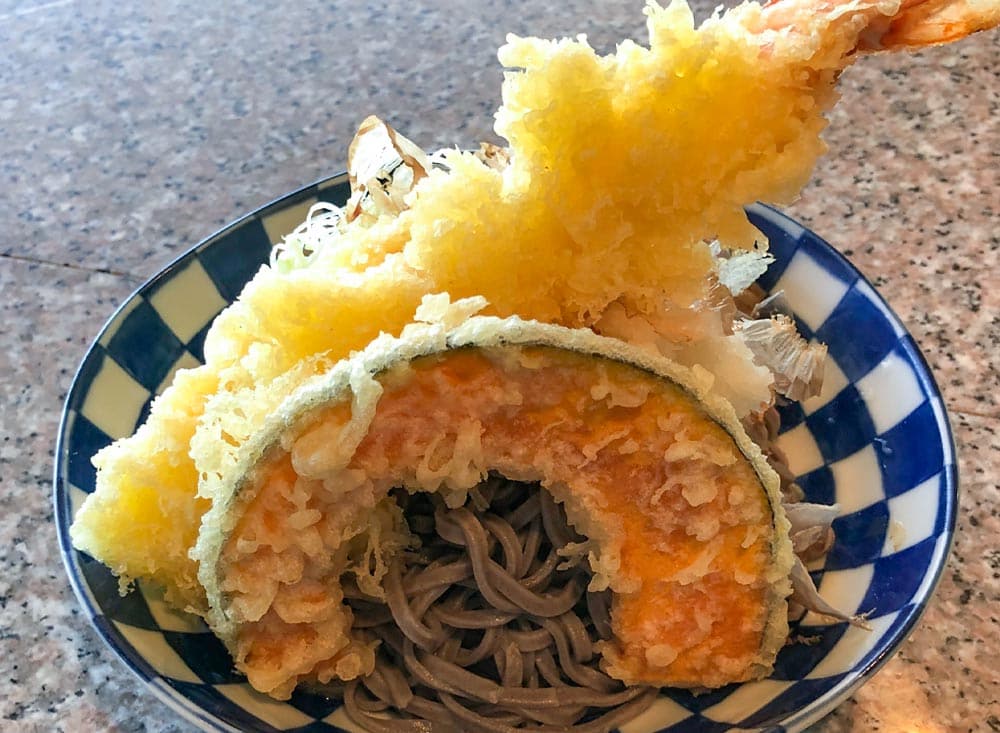 大海老天おろしそば