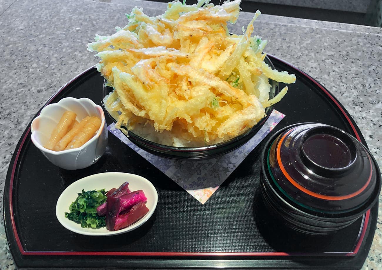 白海老かき揚げ丼